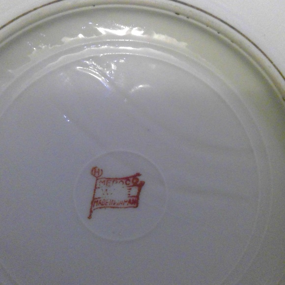 Rare Mepoco Ware Handpainted Plate JAPAN - Picture 4 of 4